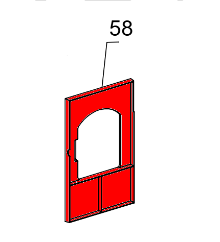 La Nordica Isotta Seitenverkleidung innen rechts