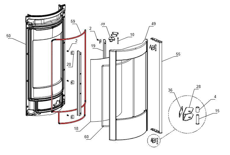 La Nordica Liù Türdichtung