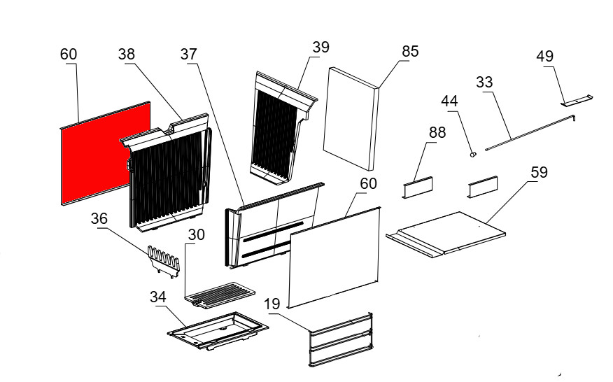 La Nordica Rosa Isolierplatte links
