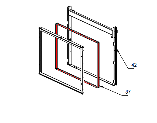 La Nordica Termocamino WF Plus D.S.A. Türdichtung