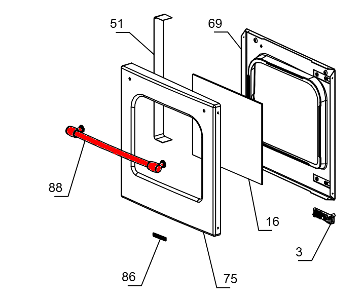 La Nordica Sovrana Evo 2.0 Backfachtür Griff