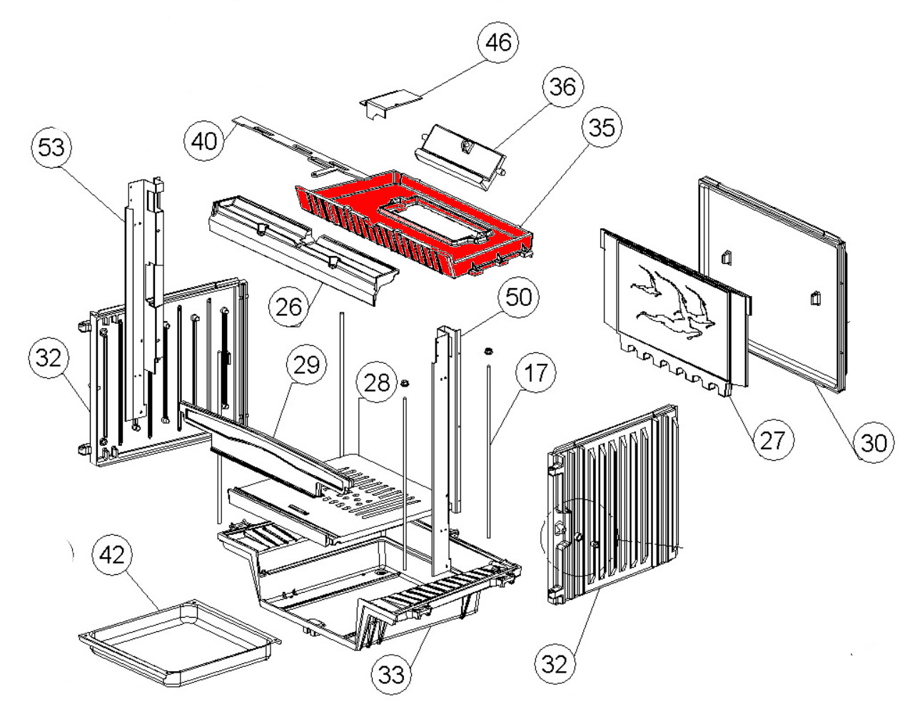 La Nordica Inserto 70 Ventilato Zugumlenkung